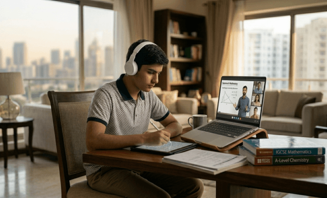 Students learning and growing in a virtual classroom